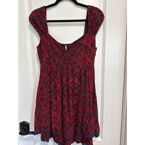 MSRP $128. Free People Floral Print Tabitha Mini Size L | SAME DAY SHIP - Picture 5 of 7